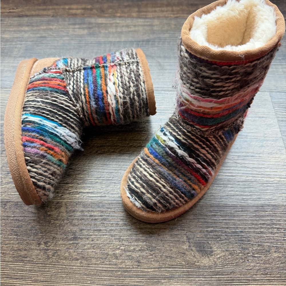 Lamo Multicolor Striped Kids Boots